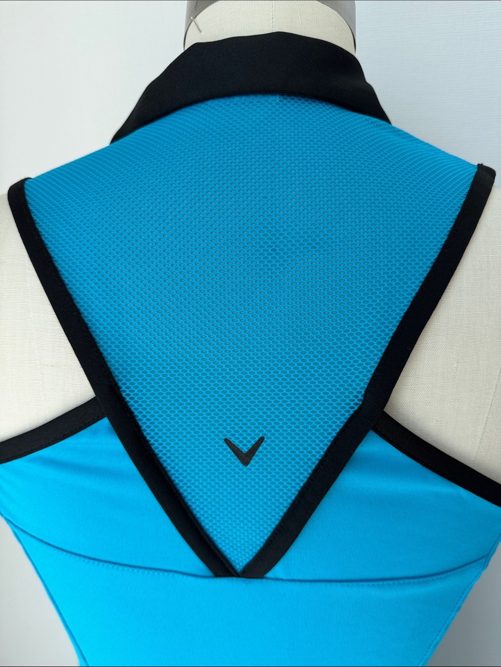 Callaway Turquoise Sleeveless Zip Tennis 🎾,Golf Polo Dress Black Trim size S-P - Picture 6 of 16